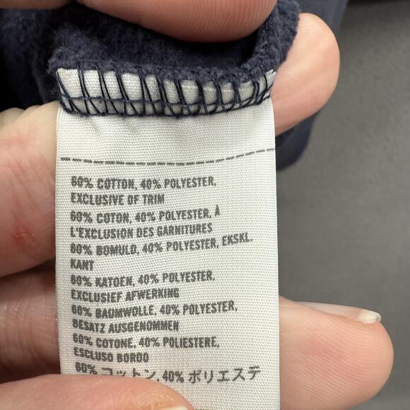 Hollister Hoodie Sweatshirt Mens XL Blue Malibu Surf Open Graphic Pullover - Picture 10 of 10